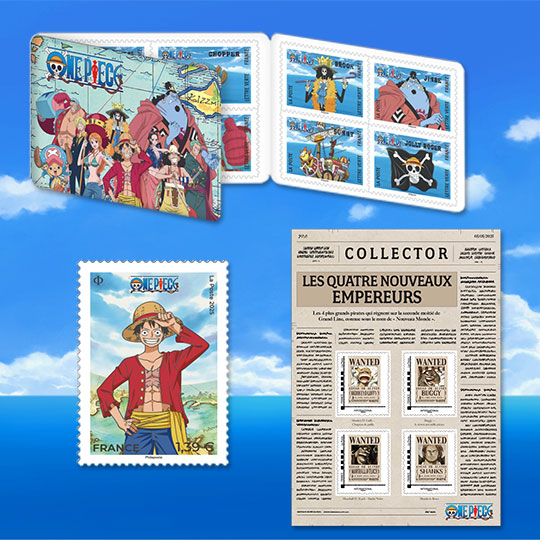 Photo des produits philatéliques One Piece