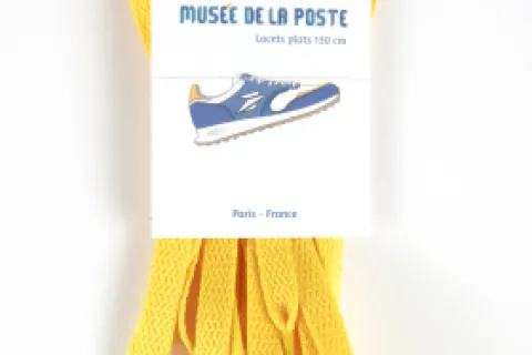 Lacets plats jaune