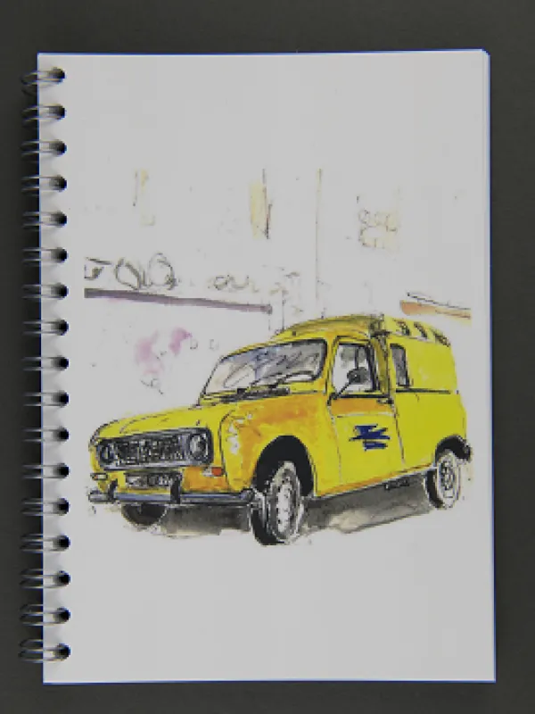 Vue 1 – Petit carnet A6 à spirale 4L
